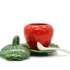 Pot en céramique en forme de fraise - 20cm