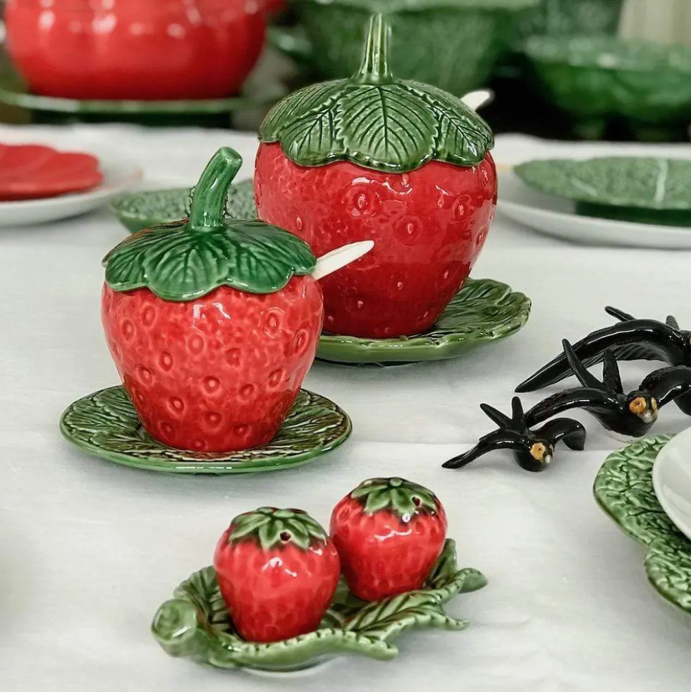 Pot en céramique en forme de fraise - 20cm