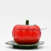 Pot en céramique en forme de tomate - 15cm