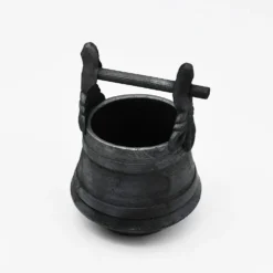 Pot en terre cuite noire de Bisalhães - 9cm