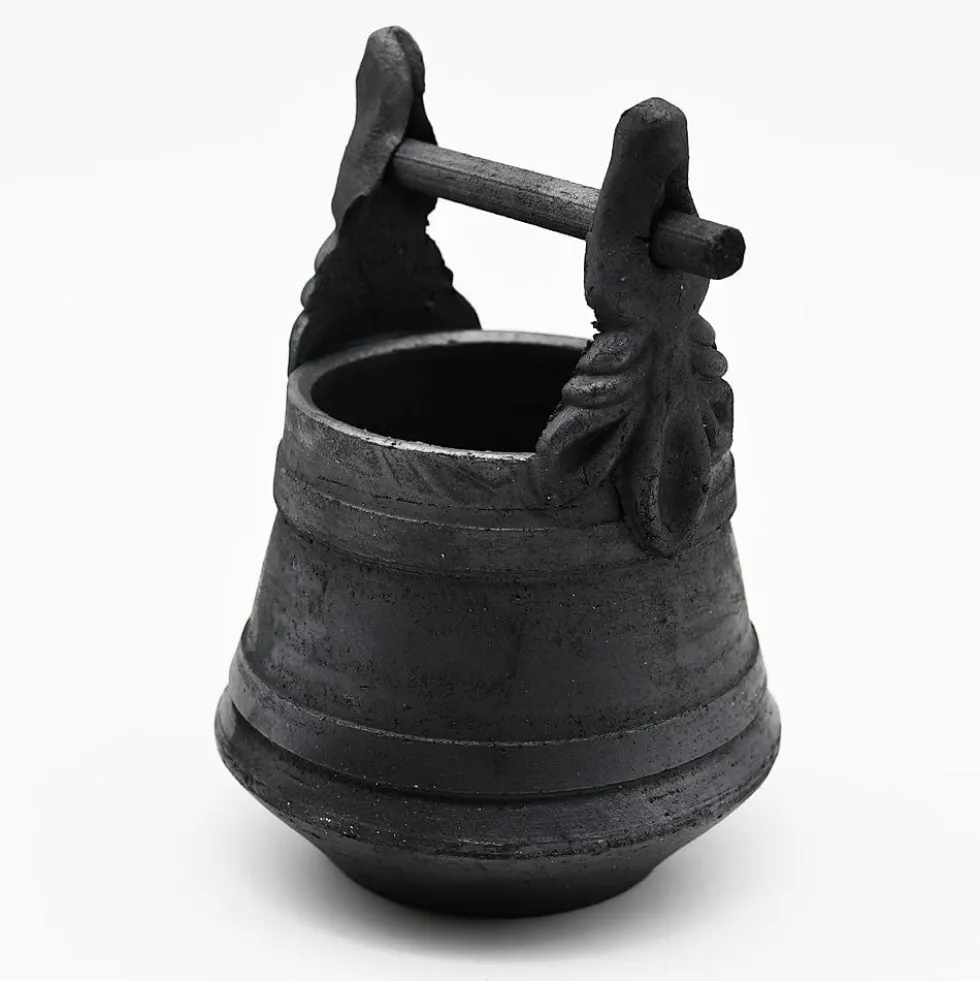 Pot en terre cuite noire de Bisalhães - 9cm