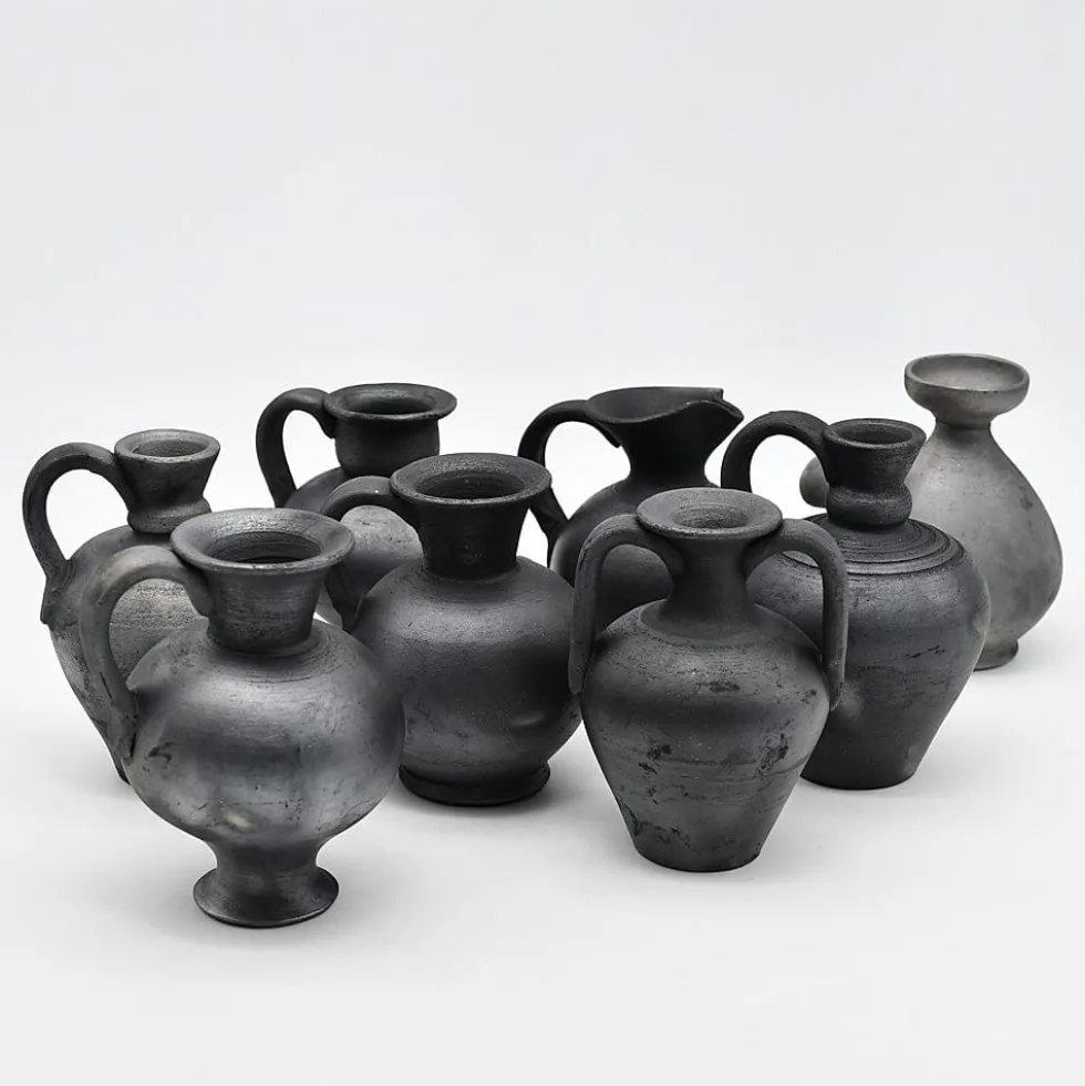 Pot en terre cuite noire de Bisalhães - 9cm