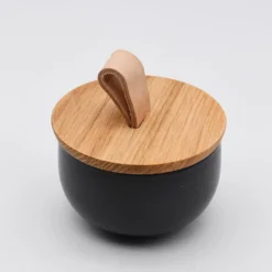 Pot à sel en grès "Pacifica“ - Anthracite