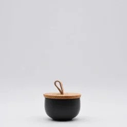 Pot à sel en grès "Pacifica“ - Anthracite
