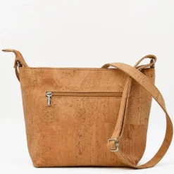 Sac bandoulière en liège perforé - Naturel