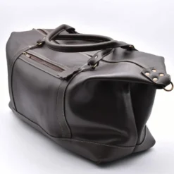Sac de voyage en cuir - Marron foncé