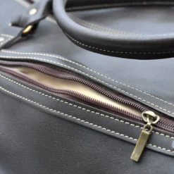 Sac de voyage en cuir - Marron foncé