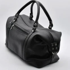 Sac de voyage en cuir - Noir