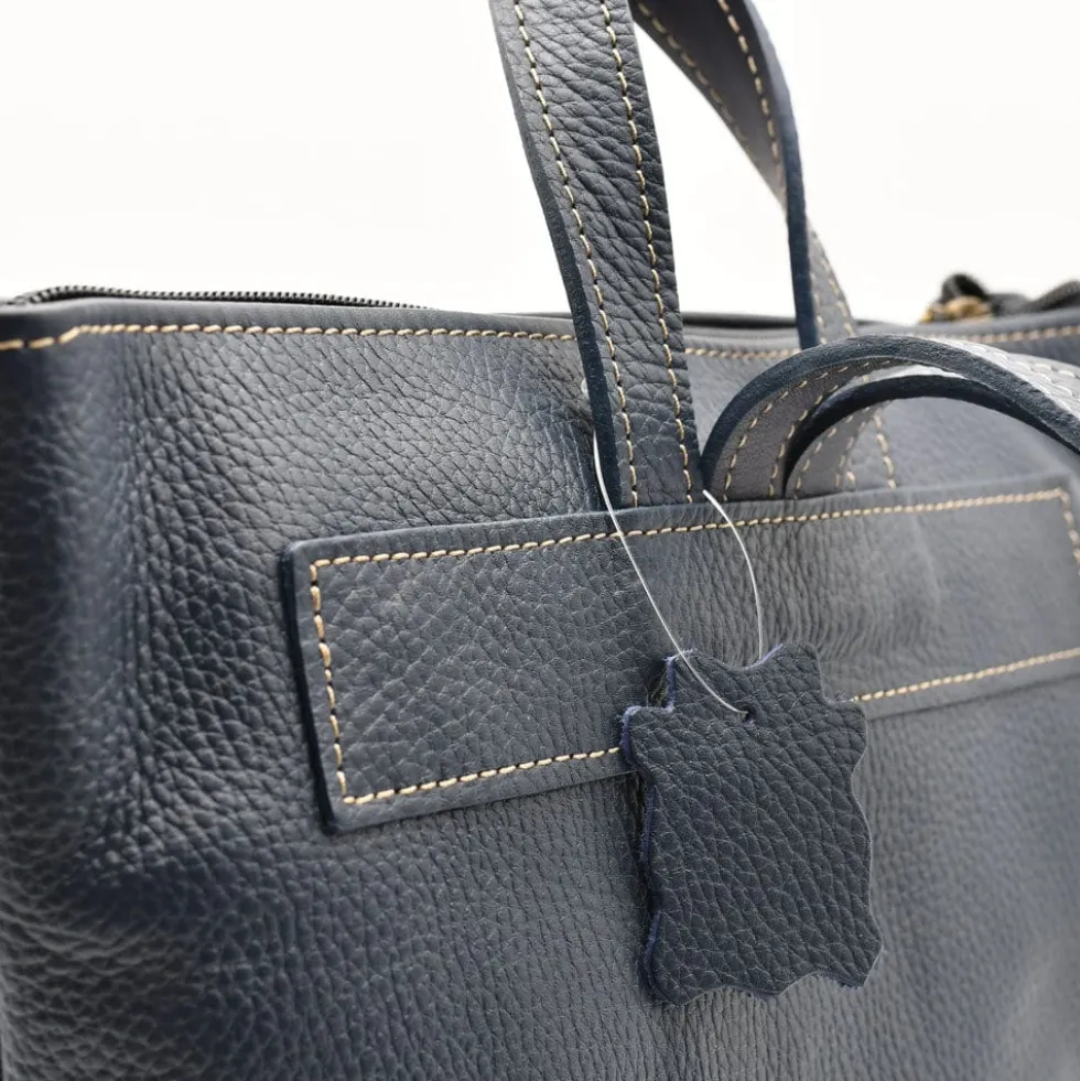 Sac à dos en cuir - Bleu