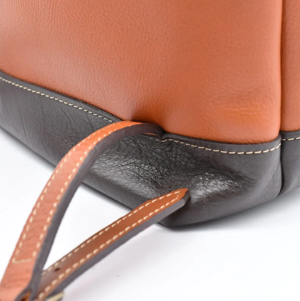 Sac à dos en cuir - Marron clair