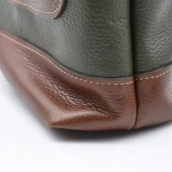 Sac à dos en cuir - Vert olive