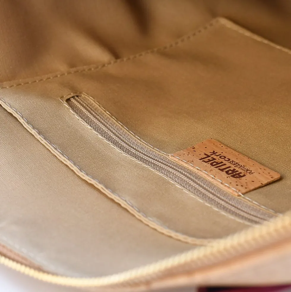 Sac à main convertible en liège- Bleu