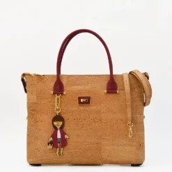 Sac à main convertible en liège - Rouge