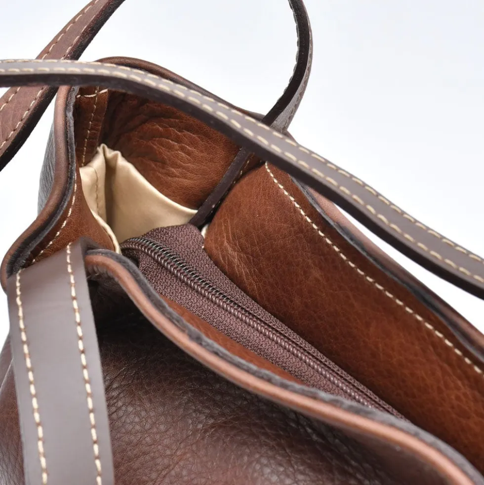 Sac à main en cuir - Marron