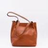Sac à main en cuir - Marron clair