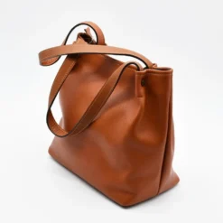 Sac à main en cuir - Marron clair