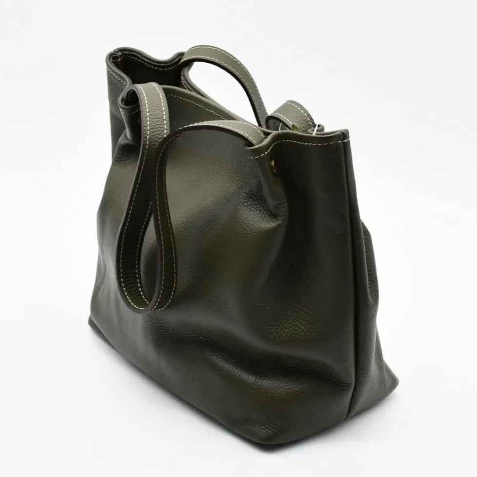 Sac à main en cuir - Vert Olive