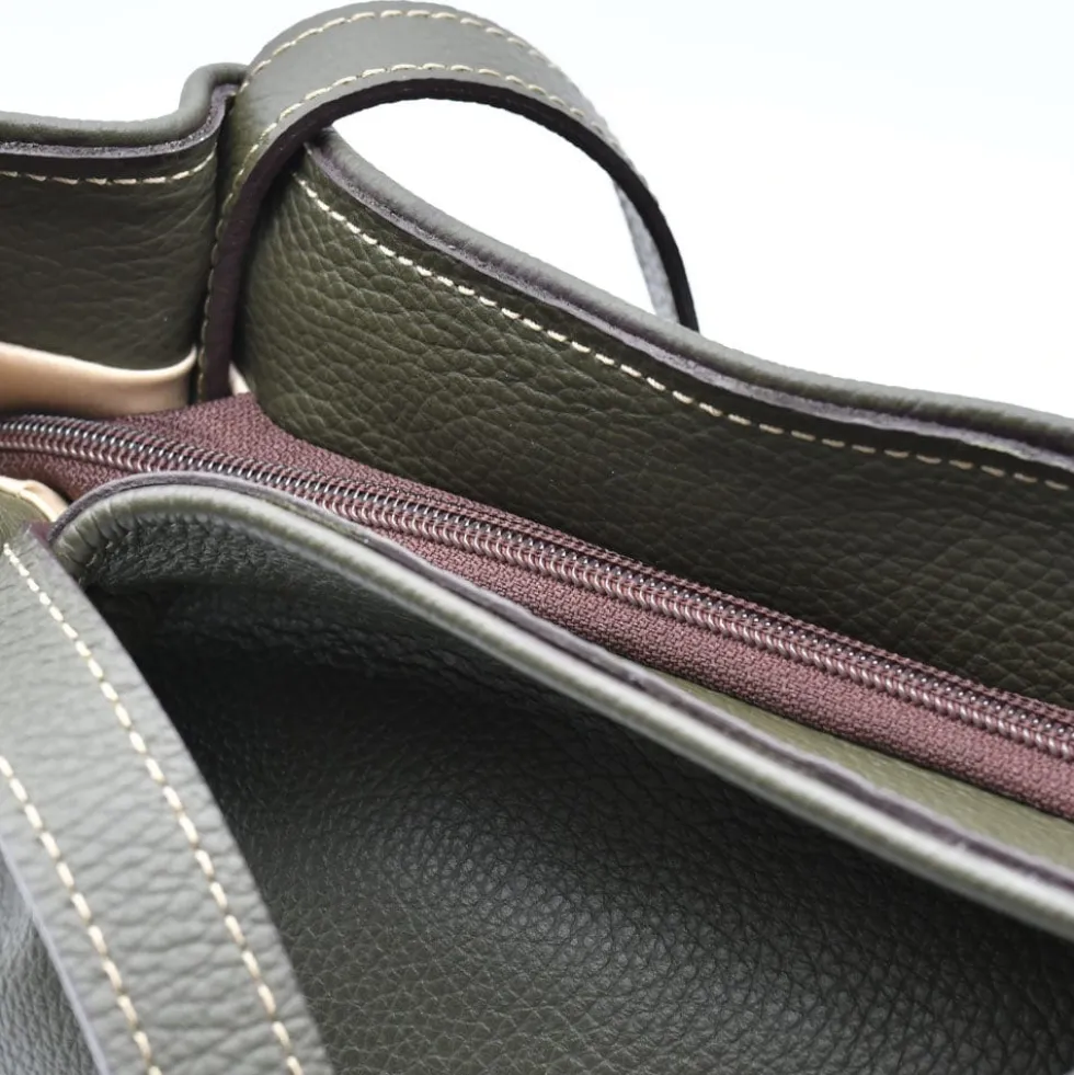 Sac à main en cuir - Vert Olive