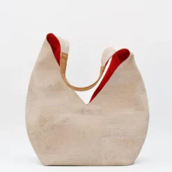 Sac épaulière en liège - Blanc