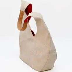 Sac épaulière en liège - Blanc