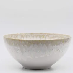 Saladier en grès "Taormina" 24cm - Blanc