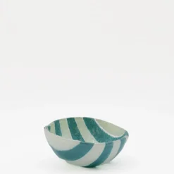 Saladier en verre "Marinha Grande" - Turquoise