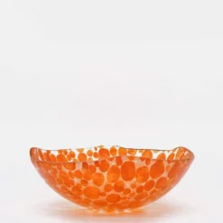 Saladier en verre "Marinha Grande" 20cm - Orange