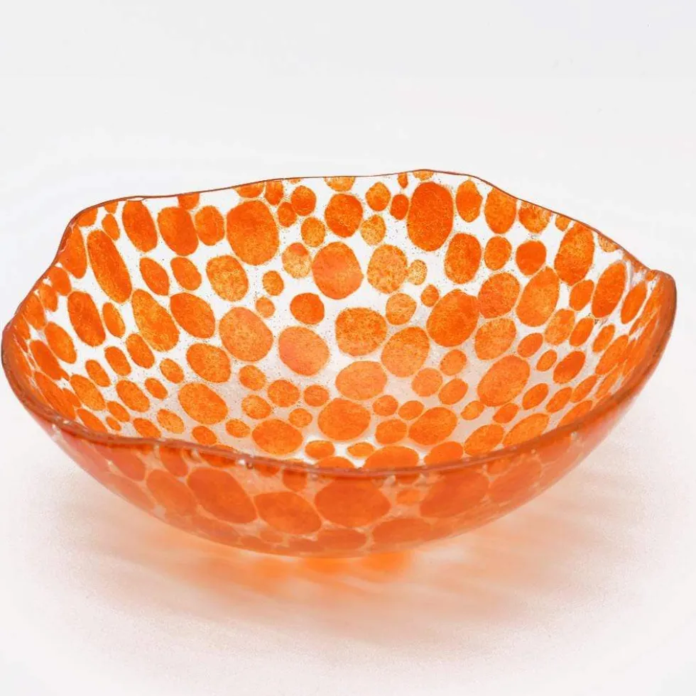 Saladier en verre "Marinha Grande" 20cm - Orange