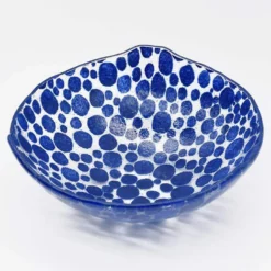 Saladier en verre "Marinha Grande" 20cm - Bleu