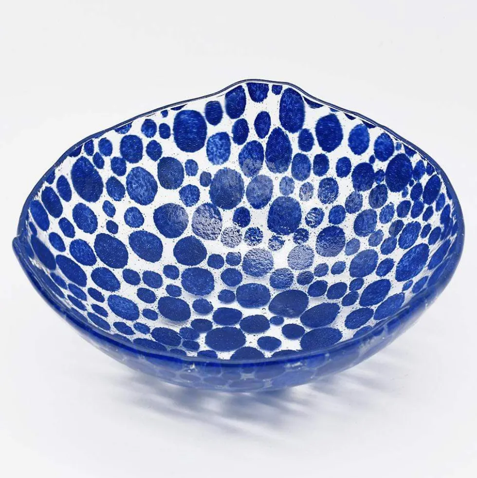 Saladier en verre "Marinha Grande" 20cm - Bleu