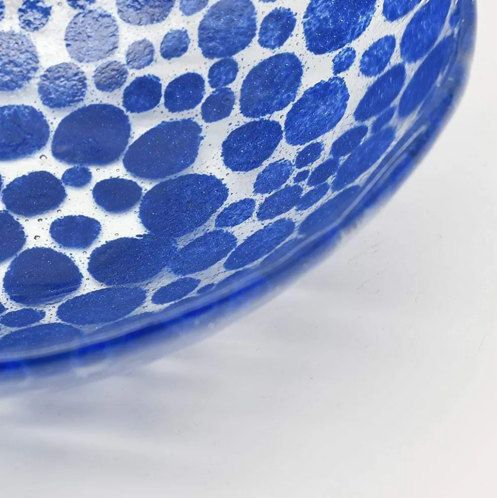 Saladier en verre "Marinha Grande" 20cm - Bleu