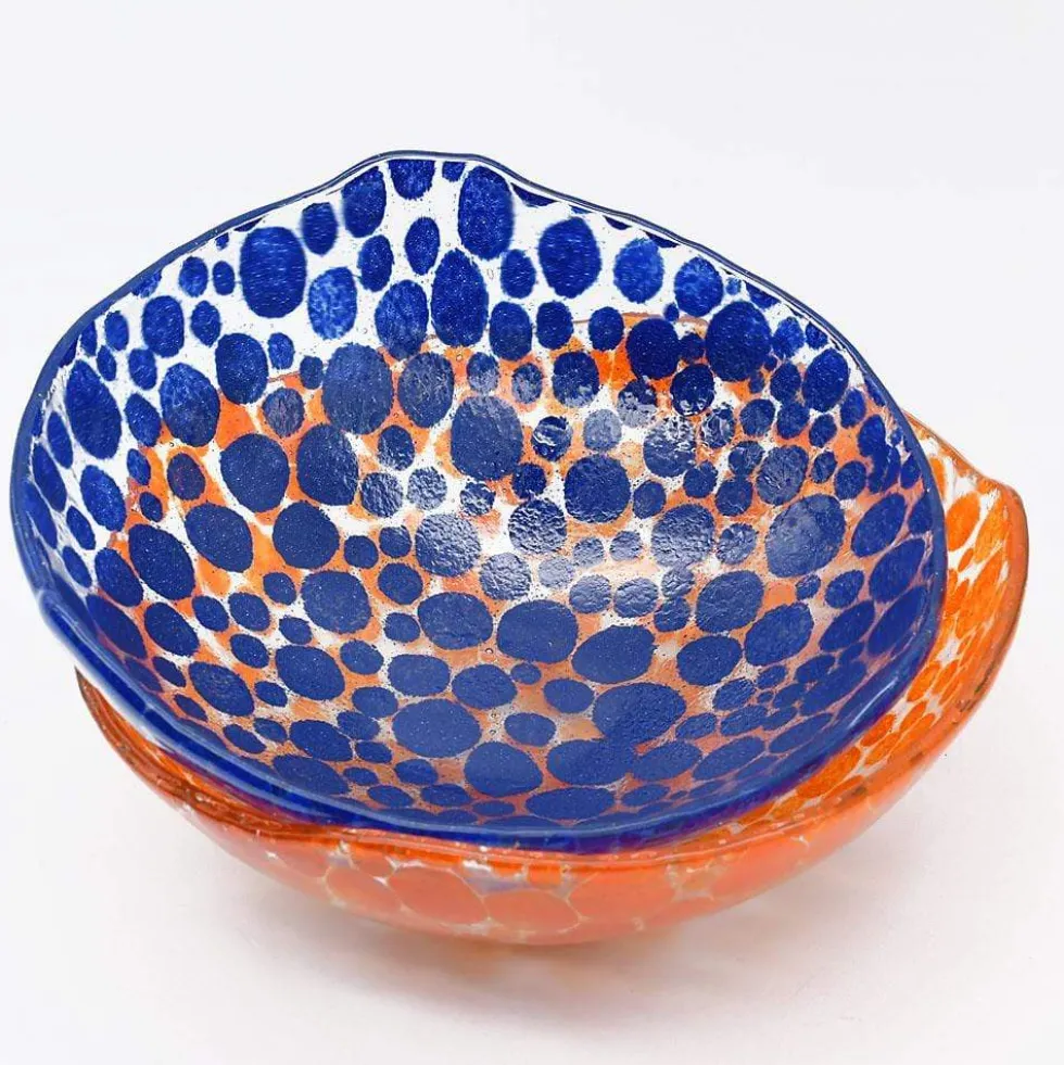 Saladier en verre "Marinha Grande" 20cm - Bleu