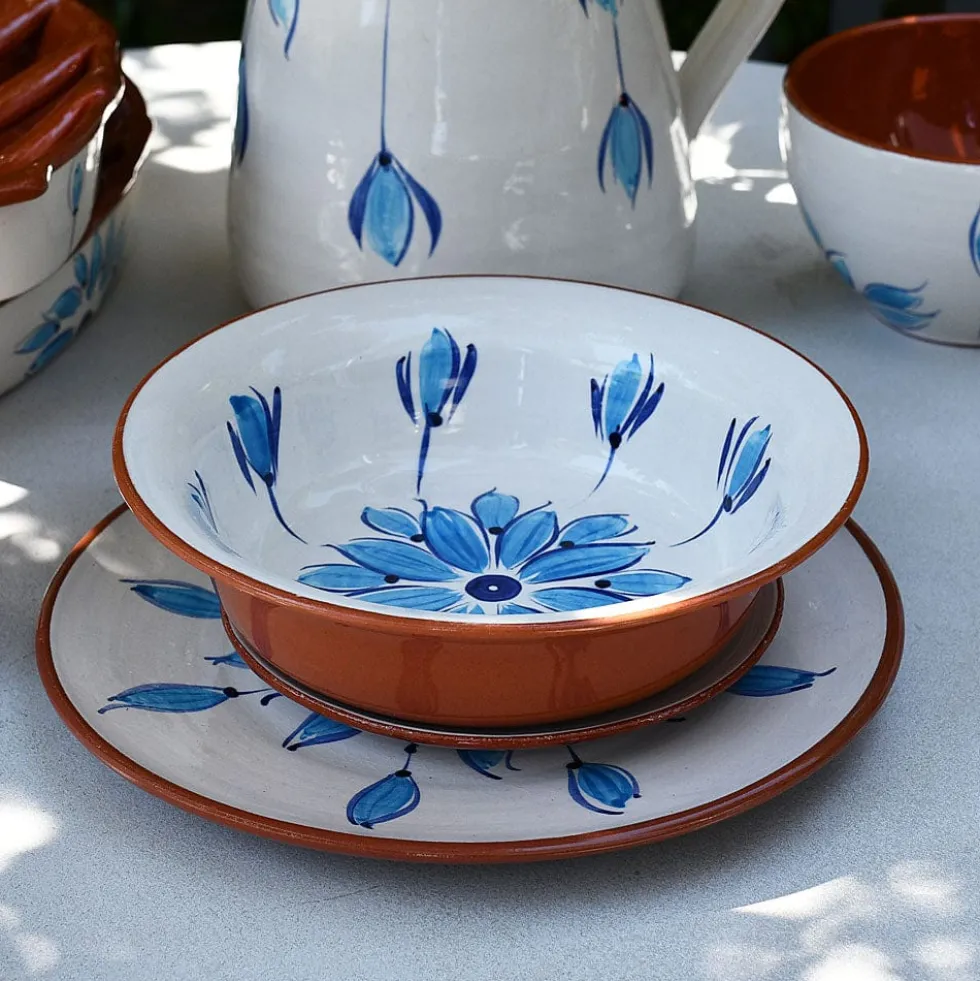 Saladier individuel en terre cuite - Turquoise