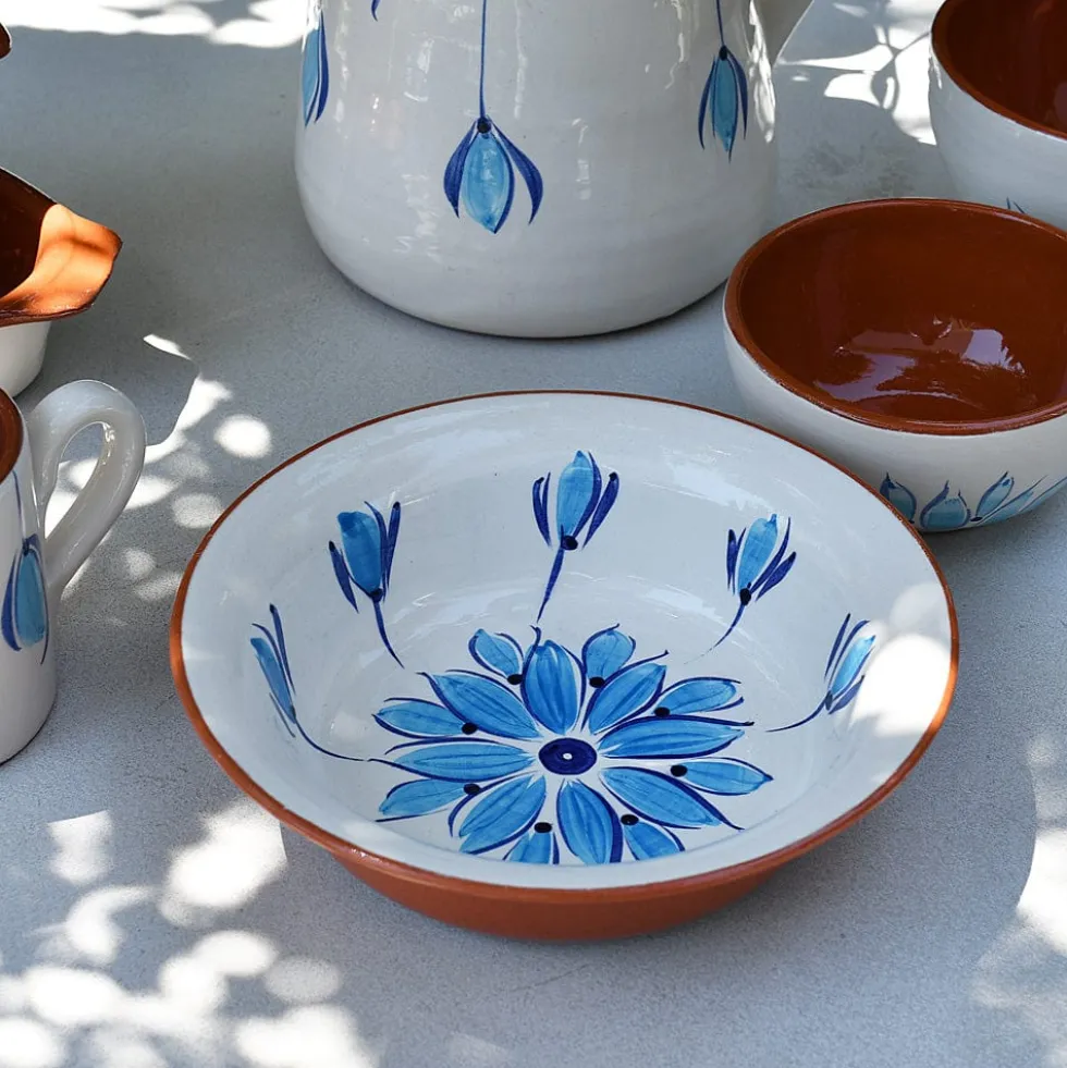Saladier individuel en terre cuite - Turquoise
