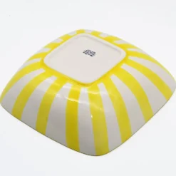 Saladier rayé "Costa Nova Mar" 28cm - Jaune