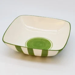 Saladier rayé "Costa Nova Mar" 28cm - Vert