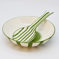Saladier rayé "Costa Nova Mar" 25cm - Vert