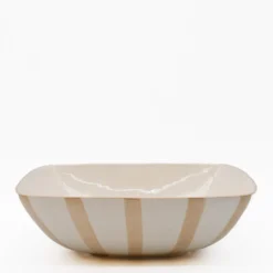 Saladier rayé "Costa Nova Mar" 28cm - Moka