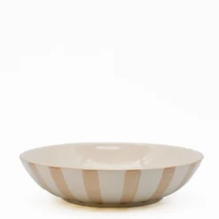Saladier rayé "Costa Nova Mar" 25cm - Moka