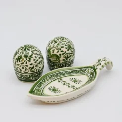 Salière et poivrière en céramique de Coimbra