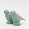 Salière et poivrière en grès "Taormina" - Vert