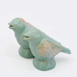 Salière et poivrière en grès "Taormina" - Vert