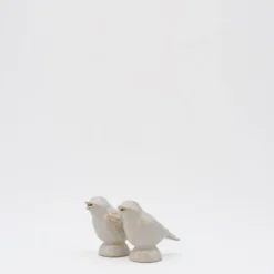 Salière et poivrière en grès "Taormina" - Blanc