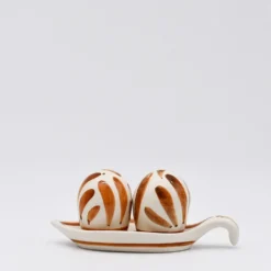 Salière & poivrière en céramique "Andorinha" - Terracotta