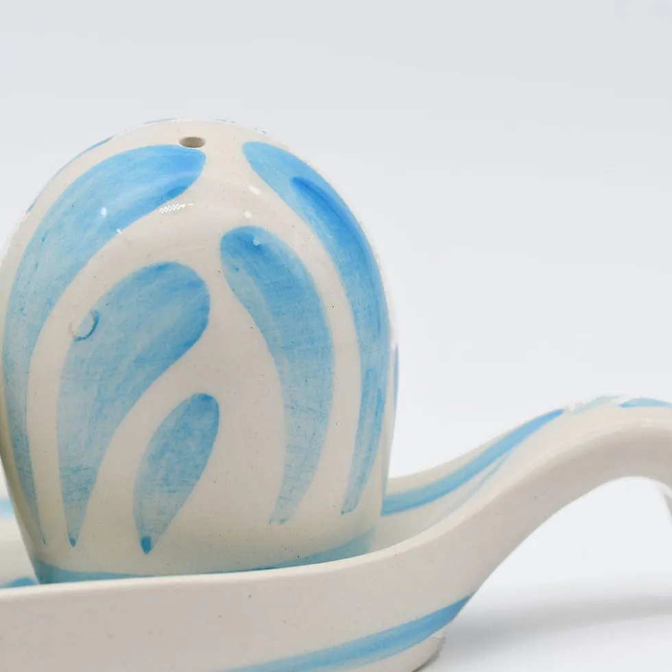Salière & poivrière en céramique "Andorinha" - Turquoise