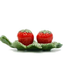 Salière & Poivrière en forme de fraise