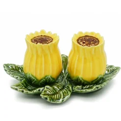 Salière & Poivrière en forme de Tournesol