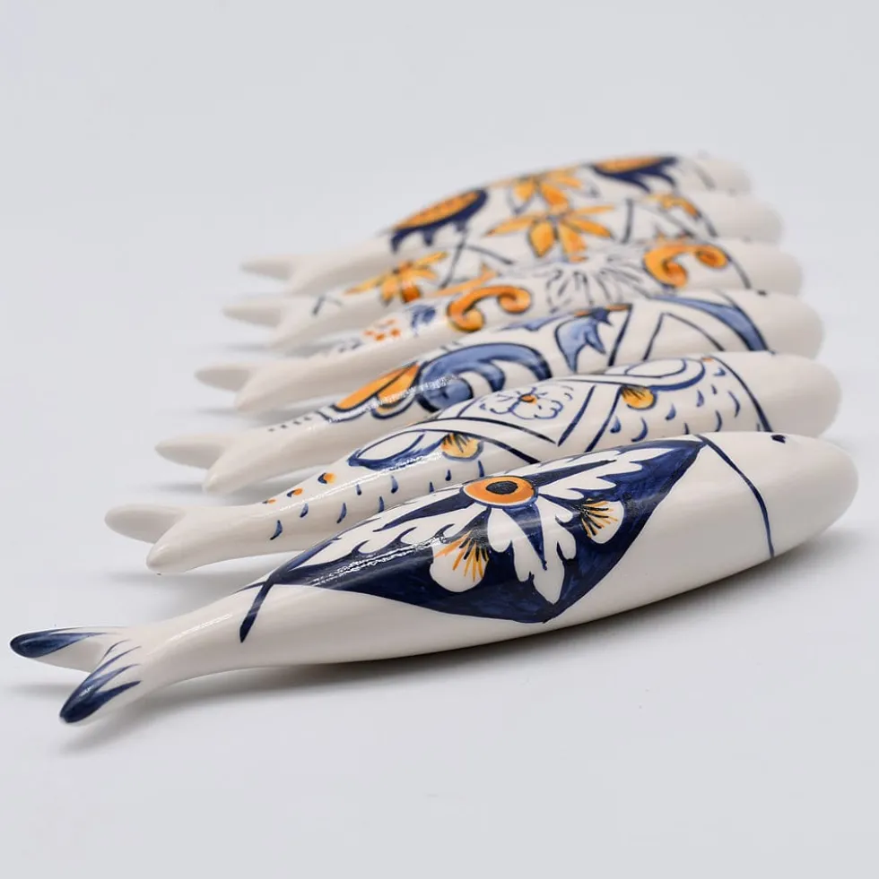 Sardine en céramique "Azulejos" (6 motifs)