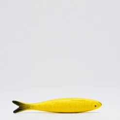 Sardine en céramique de Caldas da Rainha - Jaune