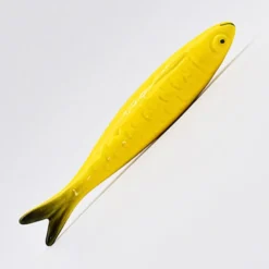 Sardine en céramique de Caldas da Rainha - Jaune